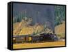 Durango, Silverton Train, Colorado, USA-Chuck Haney-Framed Stretched Canvas