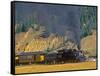 Durango, Silverton Train, Colorado, USA-Chuck Haney-Framed Stretched Canvas