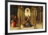 Durante Altarpiece: Predella with the Annunciation-Pietro Perugino-Framed Giclee Print