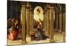 Durante Altarpiece: Predella with the Annunciation-Pietro Perugino-Mounted Giclee Print