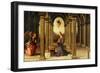 Durante Altarpiece: Predella with the Annunciation-Pietro Perugino-Framed Giclee Print