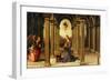 Durante Altarpiece: Predella with the Annunciation-Pietro Perugino-Framed Giclee Print