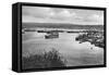 Durban Harbour from the Bluff, South Africa-null-Framed Stretched Canvas