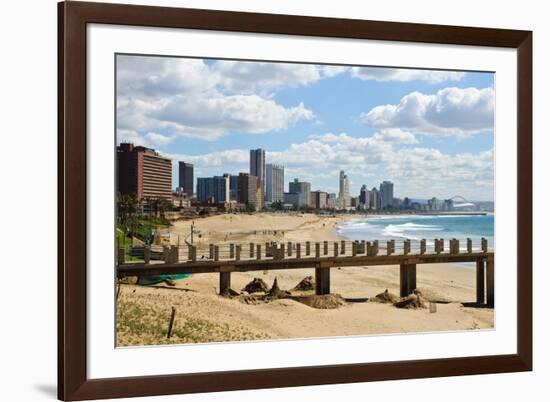 Durban's Beach-Checco-Framed Photographic Print