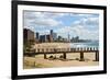 Durban's Beach-Checco-Framed Photographic Print