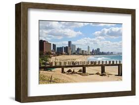 Durban's Beach-Checco-Framed Photographic Print