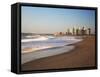 Durban Skyline and Beachfront, Kwazulu-Natal, South Africa-Ian Trower-Framed Stretched Canvas