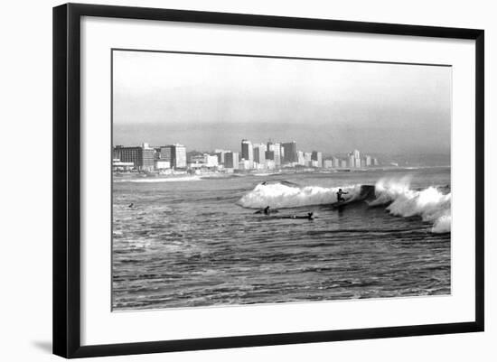 Durban Surfers-null-Framed Photographic Print