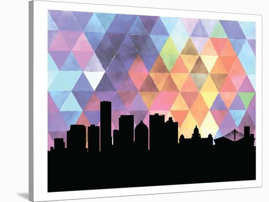 Durban Triangle-Paperfinch 0-Stretched Canvas