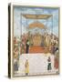 Durbar of Akbar Ii, C.1811-15-Ghulam Murtaza Khan-Stretched Canvas