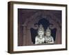 Durbar Square and Wood Statues of Hindu Gods, Kathmandu, Nepal-Merrill Images-Framed Photographic Print