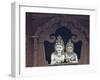 Durbar Square and Wood Statues of Hindu Gods, Kathmandu, Nepal-Merrill Images-Framed Photographic Print