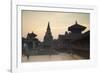 Durbar Square at Dawn, Bhaktapur, UNESCO World Heritage Site, Kathmandu Valley, Nepal, Asia-Ian Trower-Framed Photographic Print