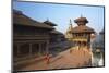 Durbar Square at Dawn, Bhaktapur, UNESCO World Heritage Site, Kathmandu Valley, Nepal, Asia-Ian Trower-Mounted Photographic Print