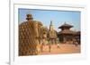 Durbar Square, Bhaktapur, UNESCO World Heritage Site, Kathmandu Valley, Nepal, Asia-Ian Trower-Framed Photographic Print