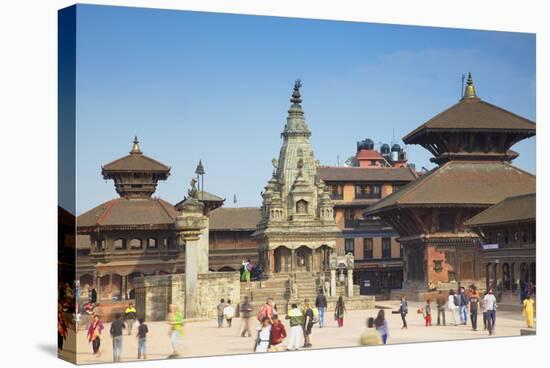 Durbar Square, Bhaktapur, UNESCO World Heritage Site, Kathmandu Valley, Nepal, Asia-Ian Trower-Stretched Canvas