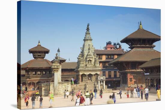 Durbar Square, Bhaktapur, UNESCO World Heritage Site, Kathmandu Valley, Nepal, Asia-Ian Trower-Stretched Canvas