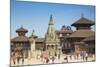 Durbar Square, Bhaktapur, UNESCO World Heritage Site, Kathmandu Valley, Nepal, Asia-Ian Trower-Mounted Photographic Print