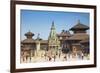 Durbar Square, Bhaktapur, UNESCO World Heritage Site, Kathmandu Valley, Nepal, Asia-Ian Trower-Framed Photographic Print