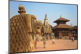 Durbar Square, Bhaktapur, UNESCO World Heritage Site, Kathmandu Valley, Nepal, Asia-Ian Trower-Mounted Photographic Print