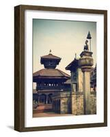 Durbar Square, Bhaktapur (UNESCO World Heritage Site), Kathmandu Valley, Nepal-Ian Trower-Framed Photographic Print