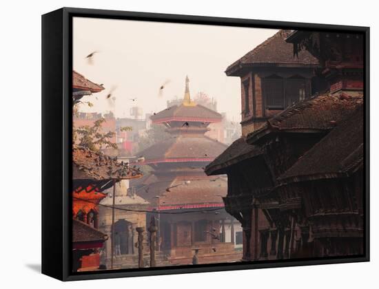 Durbar Square, Kathmandu, Nepal, Asia-Mark Chivers-Framed Stretched Canvas