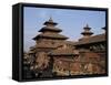 Durbar Square, Patan, Kathmandu Valley, Nepal, Asia-David Poole-Framed Stretched Canvas