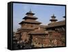 Durbar Square, Patan, Kathmandu Valley, Nepal, Asia-David Poole-Framed Stretched Canvas