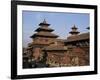 Durbar Square, Patan, Kathmandu Valley, Nepal, Asia-David Poole-Framed Photographic Print