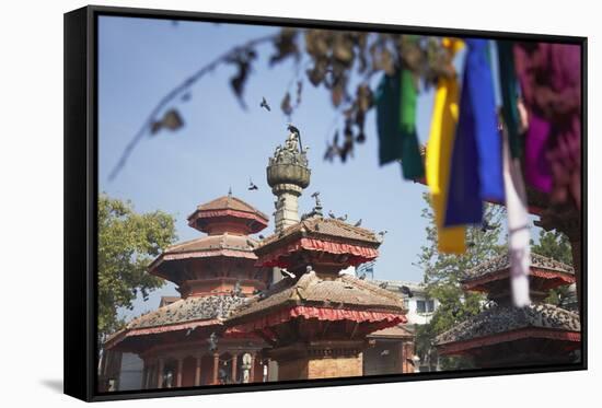 Durbar Square, UNESCO World Heritage Site, Kathmandu, Nepal, Asia-Ian Trower-Framed Stretched Canvas