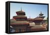 Durbar Square, UNESCO World Heritage Site, Kathmandu, Nepal, Asia-Ian Trower-Framed Stretched Canvas