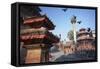 Durbar Square, UNESCO World Heritage Site, Kathmandu, Nepal, Asia-Ian Trower-Framed Stretched Canvas
