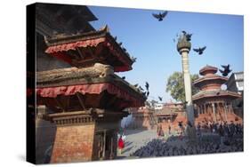 Durbar Square, UNESCO World Heritage Site, Kathmandu, Nepal, Asia-Ian Trower-Stretched Canvas