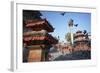 Durbar Square, UNESCO World Heritage Site, Kathmandu, Nepal, Asia-Ian Trower-Framed Photographic Print