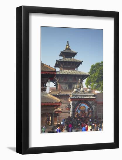 Durbar Square, UNESCO World Heritage Site, Kathmandu, Nepal, Asia-Ian Trower-Framed Photographic Print