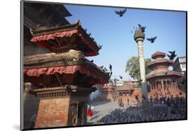 Durbar Square, UNESCO World Heritage Site, Kathmandu, Nepal, Asia-Ian Trower-Mounted Photographic Print