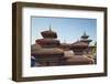 Durbar Square, UNESCO World Heritage Site, Kathmandu, Nepal, Asia-Ian Trower-Framed Photographic Print