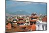 Durbar Square with Swayambhu in the Background-flocu-Mounted Photographic Print