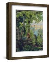 Durchblick im Elbsandsteingebirge. 1896-Erich Kuithan-Framed Giclee Print