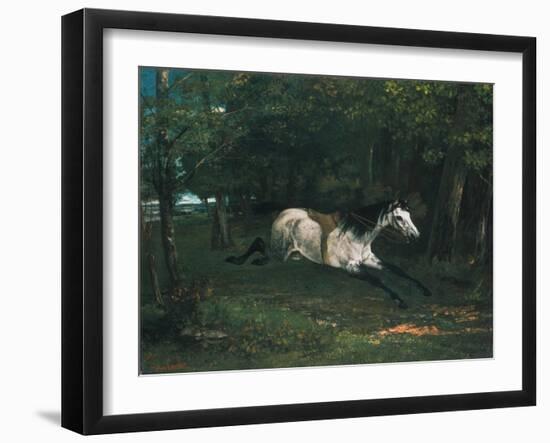 Durchgehendes Pferd (Le Piqueur Ou Le Cheval Dérobé), 1859-1861-Gustave Courbet-Framed Giclee Print