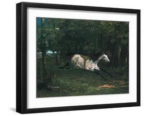 Durchgehendes Pferd (Le Piqueur Ou Le Cheval Dérobé), 1859-1861-Gustave Courbet-Framed Giclee Print