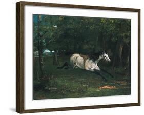 Durchgehendes Pferd (Le Piqueur Ou Le Cheval Dérobé), 1859-1861-Gustave Courbet-Framed Giclee Print