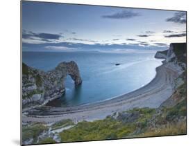 Durdle Door and Bat's Head, Dorset, Jurassic Coast, UNESCO World Heritage Site, England, United Kin-Julian Elliott-Mounted Photographic Print