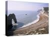 Durdle Door and Bats Head, Dorset, England, United Kingdom-Roy Rainford-Stretched Canvas