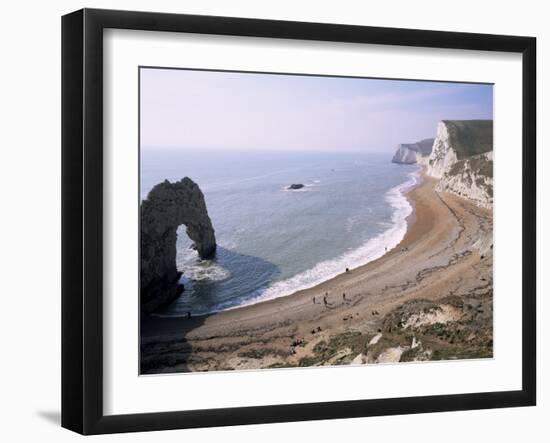 Durdle Door and Bats Head, Dorset, England, United Kingdom-Roy Rainford-Framed Photographic Print