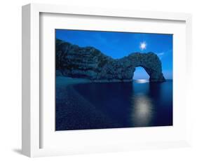 Durdle Door Arched Rock Formation on the Dorset coast-John Harper-Framed Photographic Print