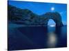 Durdle Door Arched Rock Formation on the Dorset coast-John Harper-Stretched Canvas