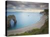 Durdle Door, Eroded Rock Arch, Beach, Jurassic Coast, UNESCO World Heritage Site, Dorset, England-Neale Clarke-Stretched Canvas