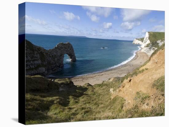 Durdle Door, Jurassic Coast, UNESCO World Heritage Site, Dorset, England, United Kingdom, Europe-Ethel Davies-Stretched Canvas