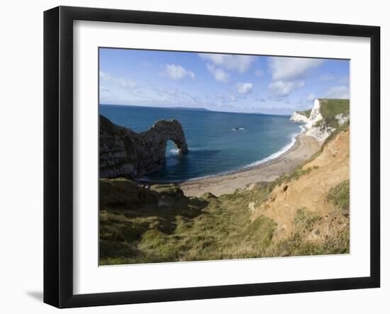 Durdle Door, Jurassic Coast, UNESCO World Heritage Site, Dorset, England, United Kingdom, Europe-Ethel Davies-Framed Photographic Print